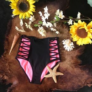 PINK high waist swim bottom